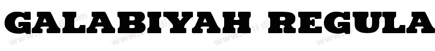 Galabiyah Regular字体转换